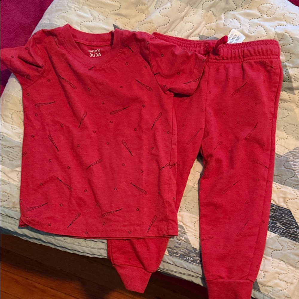 Carter's Red Kids Pajama Set